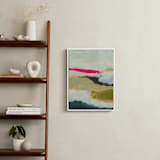 "Pink Horizons - Hope" - Art Print in Aqua Blue-green by Karyn Denten - In a Room