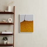 "Calm Contortion" - Art Print in Ochre by Shannon Kohn - In a Room