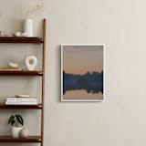 "Reflection at Sunset" - Art Print in Smoky Shadow by Christa Kimble - In a Room