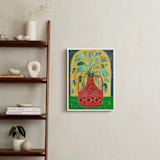 "Moroccan Bouquet" - Art Print in Rusty Red by Sarah Fitzgerald - In a Room