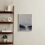 "Canal at Sunrise" - Art Print in Sea Mist by Christa - In a Room