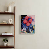 "Afternoon Nap" - Art Print in Lapis Blue by Jiny He - In a Room