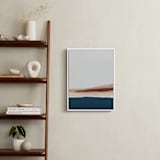 "Warm Pacific Seascape Diptych I" - Art Print in Navy Blue by Caryn Owen - In a Room