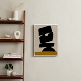 "Stones on The Ridge" - Art Print in Black Ink by Deborah Velasquez - In a Room