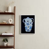 "Delft Blue" - Art Print in Powder Blue by Lottie Aldarwish - In a Room