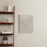 "Field of wild flowers II" - Art Print in Sand by Catilustre - In a Room