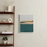 "Lakeside View II" - Art Print in Blue-Green by Little Valley Studio - In a Room