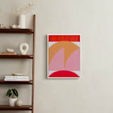 "Watermelon Moon" - Art Print in Watermelon Pink by Christina Flowers - In a Room
