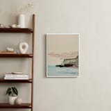 "Muted Seascape Diptych I" - Art Print in Cream by Caryn Owen - In a Room