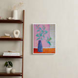"Home again" - Art Print in Pink by Lottie Aldarwish - In a Room