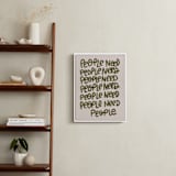 "People Need People" - Art Print in Hunter by Lissabeth Anglin - In a Room