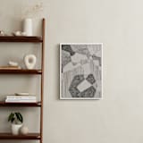 "Crossing Land I" - Art Print in Graphite Grey by Catilustre - In a Room