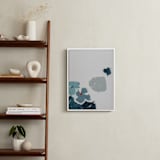 "Blue Garden Diptych I" - Art Print in Royal Blue by Caryn Owen - In a Room