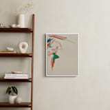 "Tropical Views 2" - Art Print in Cream and Multicolor by Caryn Owen - In a Room