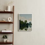 "Tranquil Waters I" - Art Print in Lake by Stephanie Goos Johnson - In a Room