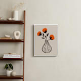 "rouge l" - Art Print in Poppy by Marabou Design - In a Room