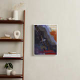 "Carving Out A Dwelling" - Art Print in Plum by Khara Ledonne - In a Room
