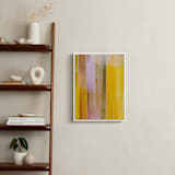 "Luminous Stripes 2" - Art Print in Golden Amber by Rebecca Rueth - In a Room