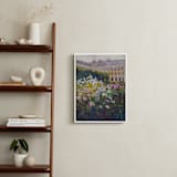 "in the garden of the Palais Royale" - Art Print in Garden Green by Jacquelyn Sloane Siklos - In a Room