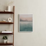 "Misty Marsh II" - Art Print in Peaceful Blue by Haley Fischer - In a Room
