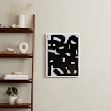 "The Domino Effect No.II" - Art Print in Charcoal Black by Deborah Velasquez - In a Room