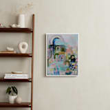 "Let's Play I" - Art Print in mint robins egg by Synnöve Seidman - In a Room