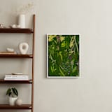 "A View in Green" - Art Print in Forest Green by Michael Hovitch - In a Room