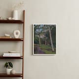 "Evening Walk" - Art Print in Forest Green by Catilustre - In a Room