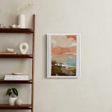 "Sunset Fade No 2" - Art Print in Coral by Kelly Ventura - In a Room
