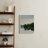"Tranquil Waters III" - Art Print in Lake by Stephanie Goos Johnson - In a Room