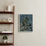 "Hydrangeas at Dusk" - Art Print in Ocean by Kelly Ventura - In a Room