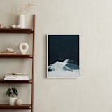 "Evening in Tahoe" - Art Print in dark navy blue by Caryn Owen - In a Room