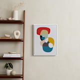"Off the Coast On the Shore" - Art Print in Cerulean by Christina Flowers - In a Room