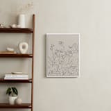 "Field of wild flowers I" - Art Print in Sand by Catilustre - In a Room