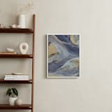 "Cascading Light" - Art Print in Indigo by Julia Contacessi - In a Room