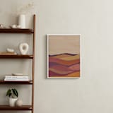 "Desert layers" - Art Print in Rosewood by Annie Shapiro - In a Room