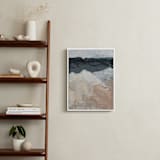 "Mountain Movements" - Art Print in Deep Teal by Kristen Franklin - In a Room
