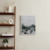 "In the Distance" - Art Print in Aqua by Melanie Severin - In a Room