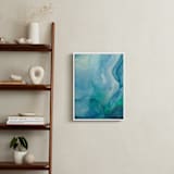 "Under Water" - Art Print in Sea Blue by Chelsey Scott - In a Room