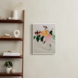 "Peonies" - Art Print in sarah bernhardt pink by Betsyness Studio - In a Room
