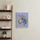 "Winifred" - Art Print in lavender-periwinkle by Peggy Dean - In a Room