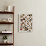 "Plainful" - Art Print in papaya by Bethania Lima - In a Room
