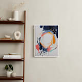 "Light in dark" - Art Print in gold fever orange by Jihye Back Kim - In a Room
