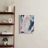 "Worry Lines" - Art Print in Soft Coral by Katie Schermbeck - In a Room