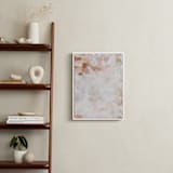 "Whispered 2" - Art Print in coral by Melanie Severin - In a Room