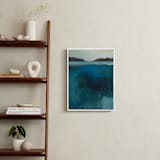 "Waterfall Crossing" - Art Print in Waterfall Blue by AlisonJerry - In a Room