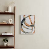 "Silence in the Sand Dunes" - Art Print in Sienna/Indigo by Mary Gaspar - In a Room