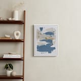 "On the Rocks No. 1" - Art Print in Wedgewood Blue by Julia Contacessi - In a Room