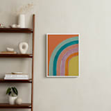 "Sherbet Rainbow" - Art Print in Rainbow by Lise Gulassa - In a Room