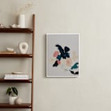 "Abstract Botanical Floral" - Art Print in coral pink by Caryn Owen - In a Room